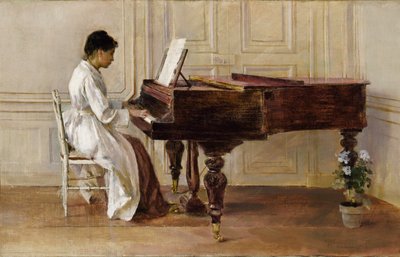 En el piano, 1887 de Theodore Robinson